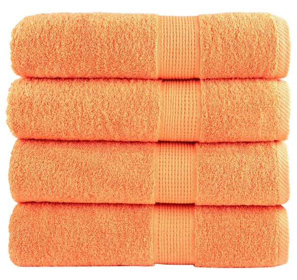 Prémiové osušky SOLUND 4 ks oranžové 100x150 cm 600 g/m² 137384
