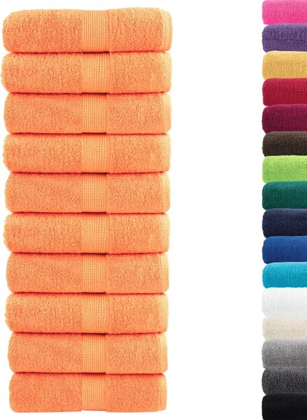 Premium ručníky SOLUND 10 ks oranžové 30 x 50 cm 600 g/m² 137376