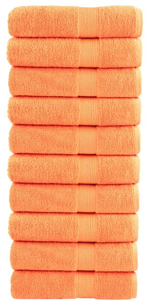Premium ručníky SOLUND 10 ks oranžové 70 x 140 cm 600 g/m² 137382