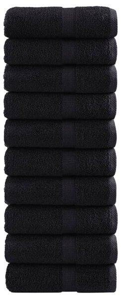 Prémiové mycí utěrky SOLUND 10 ks černé 30x30 cm 600 g/m² 137421