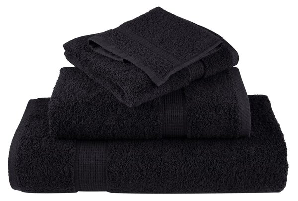Prémiové mycí utěrky SOLUND 10 ks černé 30x30 cm 600 g/m² 137421