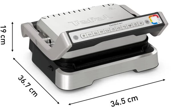 OptiGrill 2v1 Elektrický kontaktní gril, nerezový TEFAL GC773D30