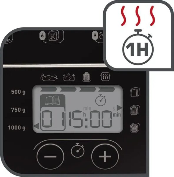 Pain Doré Domácí pekárna, černá/bílá TEFAL PF210138