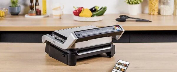 OptiGrill 2v1 Elektrický kontaktní gril, nerezový TEFAL GC773D30