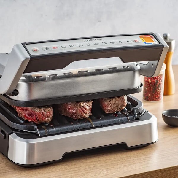 OptiGrill 2v1 Elektrický kontaktní gril, nerezový TEFAL GC773D30