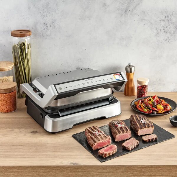 OptiGrill 2v1 Elektrický kontaktní gril, nerezový TEFAL GC773D30