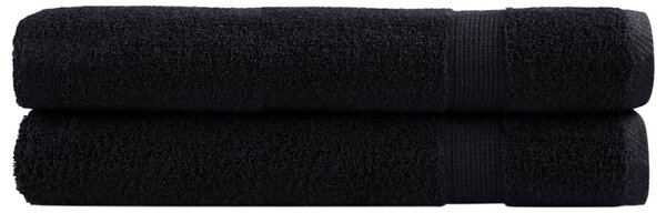Premium ručníky SOLUND 2 ks černé 80 x 200 cm 600 g/m² 137434