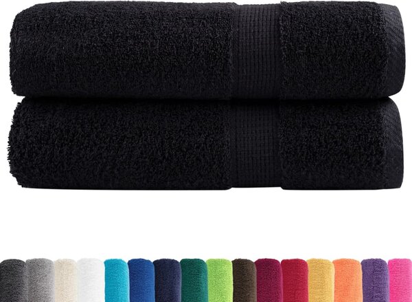 Premium ručníky SOLUND 2 ks černé 50 x 100 cm 600 g/m² 137425