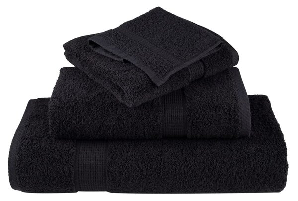 Premium ručníky SOLUND 2 ks černé 50 x 100 cm 600 g/m² 137425