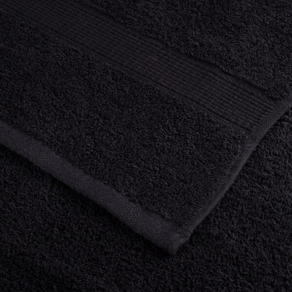 Premium ručníky SOLUND 2 ks černé 50 x 100 cm 600 g/m² 137425