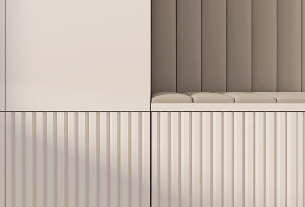Předsíňová stěna Rayo 1 se zrcadlem Barva panelů: Světle béžová - Trinity 02