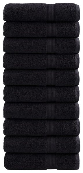 Premium ručníky SOLUND 10 ks černé 50 x 100 cm 600 g/m² 137427