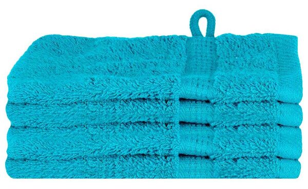 Uterák pro hosty SOLUND 4 ks Tyrkysová 15 x 21 cm 550 gsm 137441