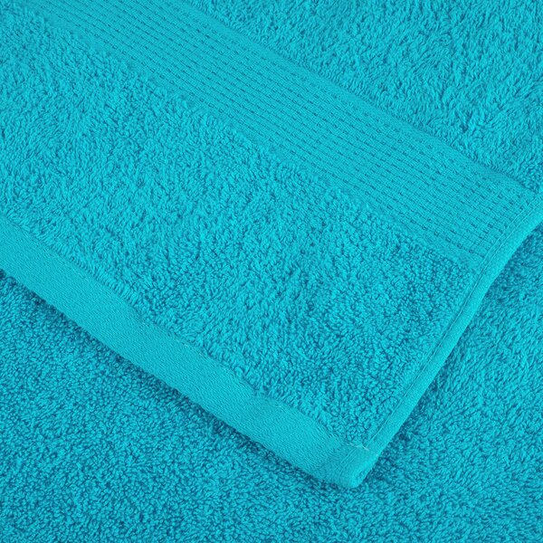 Premium ručníky SOLUND 2 ks tyrkysové 50 x 100 cm 600 g/m² 137449