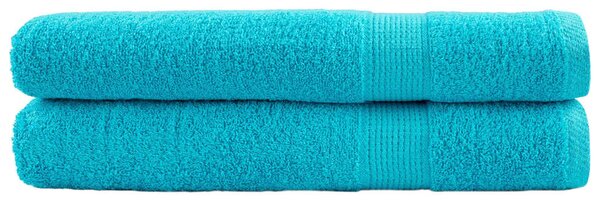 Premium ručníky SOLUND 2 ks tyrkysové 100x200 cm 600 g/m² 137461