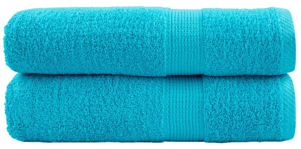 Premium ručníky SOLUND 2 ks tyrkysové 50 x 100 cm 600 g/m² 137449