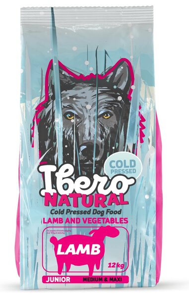 Cold Press Krmivo pro psy Dog Junior Medium & Maxi, Lamb, 12 kg IBERO 1005353
