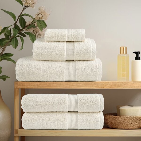 Premium ručníky SOLUND 10 ks krémové 50 x 100 cm 600 g/m² 137475