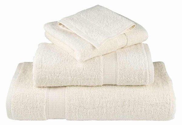 Uterák pro hosty SOLUND 2 ks Krémová 15 x 21 cm 550 gsm 137464