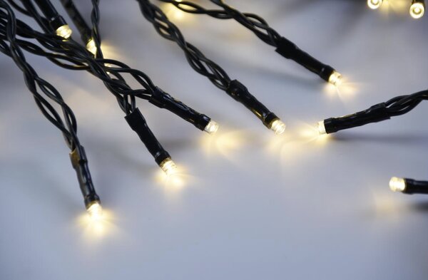 LED světelný řetěz na vánoční strom 200 LED, teplá bílá