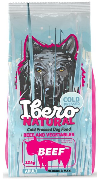 Cold Press Krmivo pro psy Dog Adult Medium & Maxi, Beef, 12 kg IBERO 1005250
