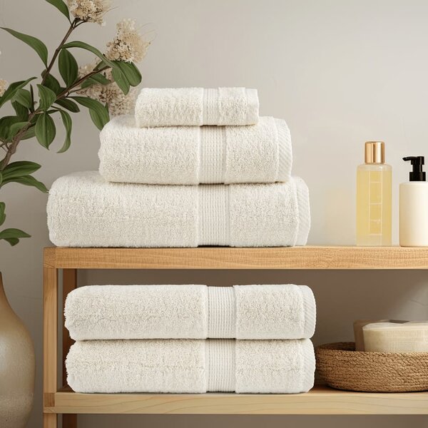 Premium ručníky SOLUND 4 ks krémové 50 x 100 cm 600 g/m² 137474