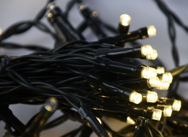 LED světelný řetěz na vánoční strom 200 LED, teplá bílá