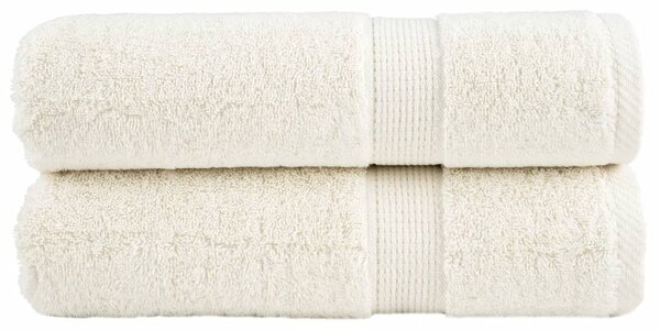 Premium ručníky SOLUND 2 ks krémové 50 x 100 cm 600 g/m² 137473