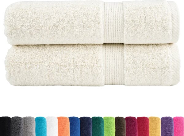 Premium ručníky SOLUND 2 ks krémové 50 x 100 cm 600 g/m² 137473