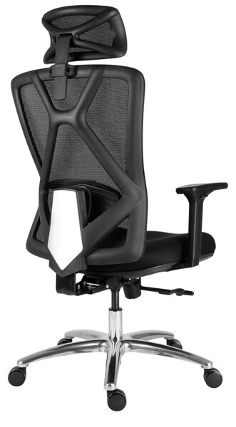 Kancelářská židle ERGODO POWERSEAT - látka, síť, černá
