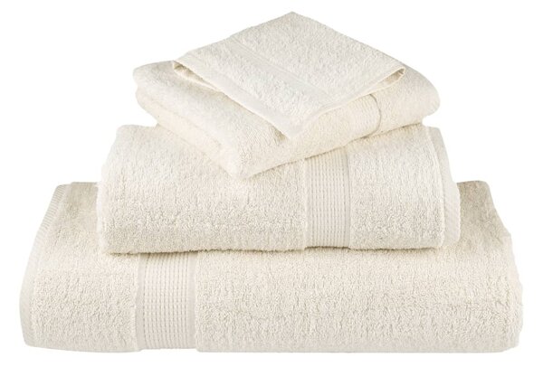 Premium ručníky SOLUND 4 ks krémové 80 x 200 cm 600 g/m² 137483