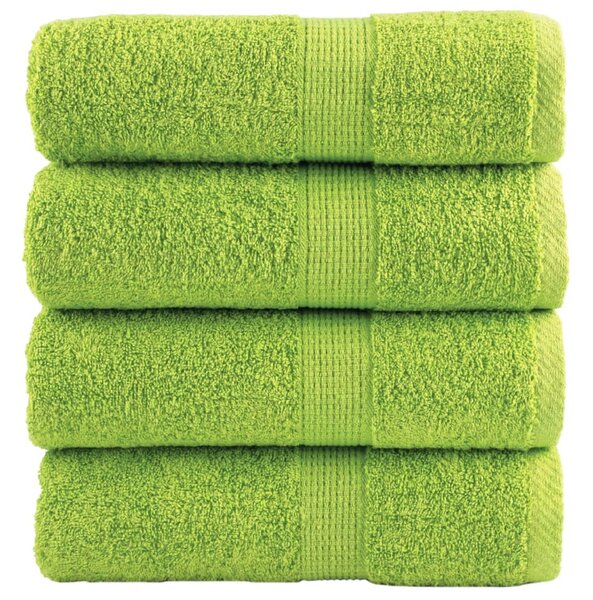 Prémiové mycí utěrky SOLUND 4 ks jablečně zelené 30x30 cm 600 g/m² 137492
