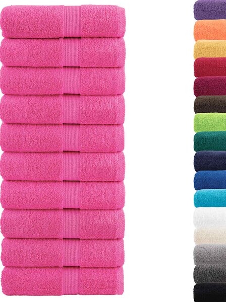 Prémiové mycí utěrky SOLUND 10 ks růžové 30x30 cm 600 g/m² 137517