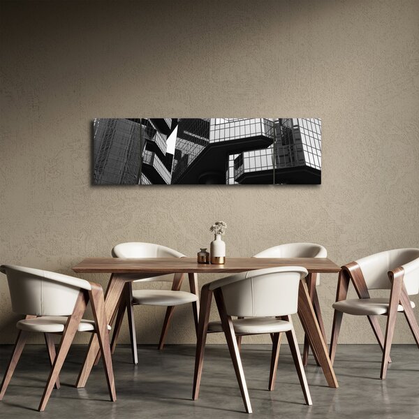 Obraz skleněných budov (170x50 cm)