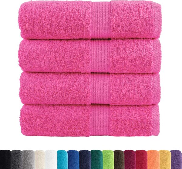 Prémiové mycí utěrky SOLUND 4 ks růžové 30x30 cm 600 g/m² 137516