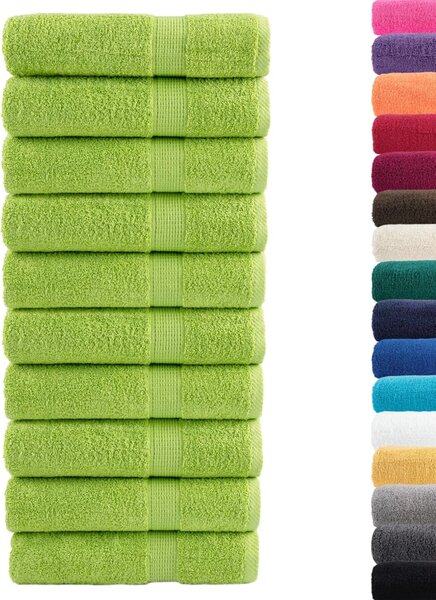 Premium ručníky SOLUND 10 jablkově zelené 50x100cm 600g/m² 137499