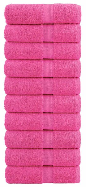 Prémiové mycí utěrky SOLUND 10 ks růžové 30x30 cm 600 g/m² 137517