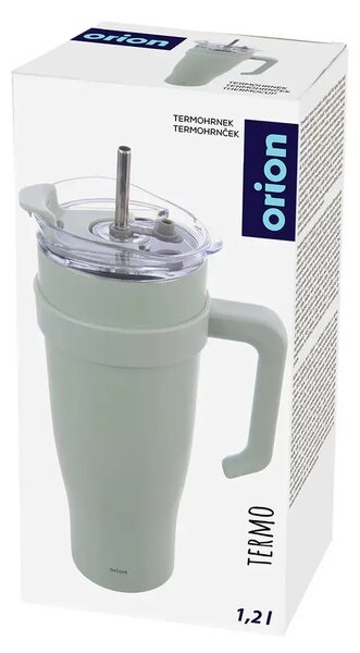 Termo Termohrnek 1,2 l, nerez/plast, zelený ORION 112282