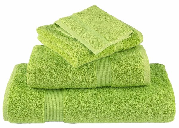 8dílná sada ručníků Premium SOLUND jablkově zelená 600g/m² 137551