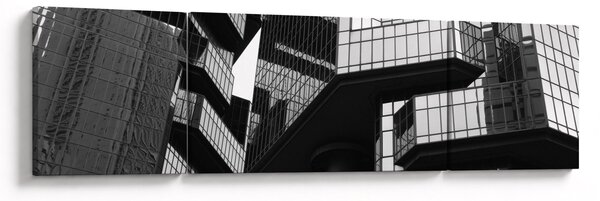 Obraz skleněných budov (170x50 cm)