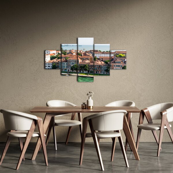 Obraz - Letecký pohled na město (125x70 cm)