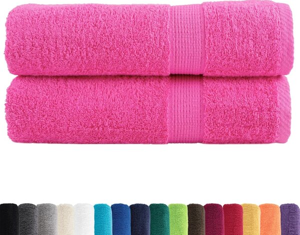 Premium ručníky SOLUND 2 ks růžové 50 x 100 cm 600 g/m² 137521