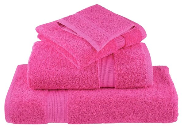 Prémiové osušky SOLUND 10 ks růžové 100x150 cm 600 g/m² 137529