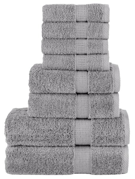 8dílná sada ručníků Premium SOLUND šedá 600 g/m² 137543