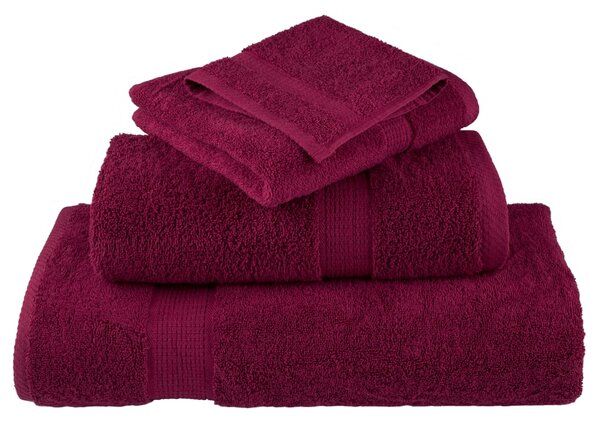 12dílná sada ručníků Premium SOLUND bordó 600 g/m² 137573