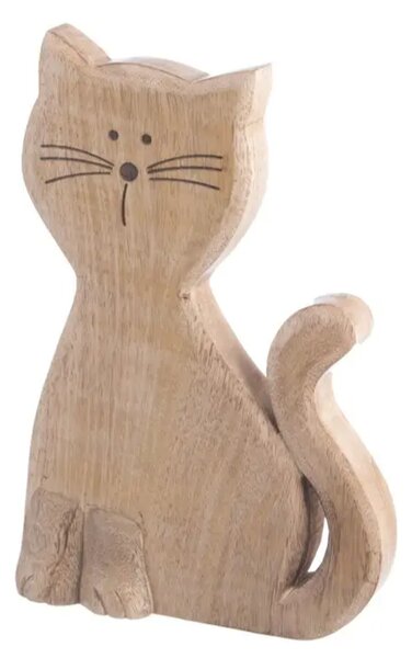 Kočka Micka 30,5 cm, mangové dřevo ORION 351858