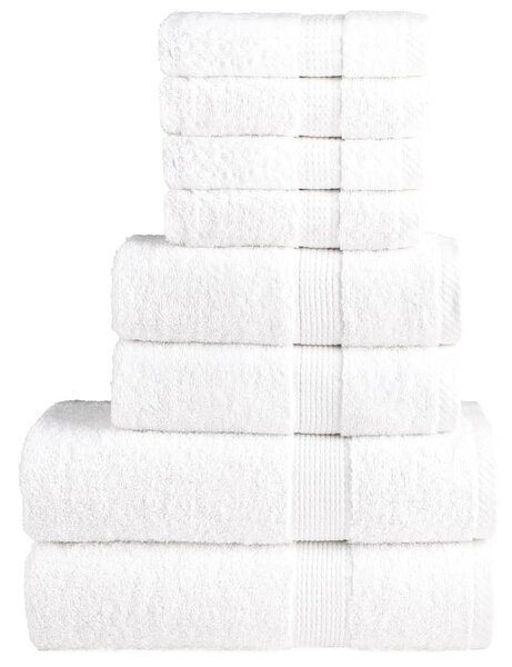 8dílná sada ručníků Premium SOLUND bílá 600 g/m² 137536