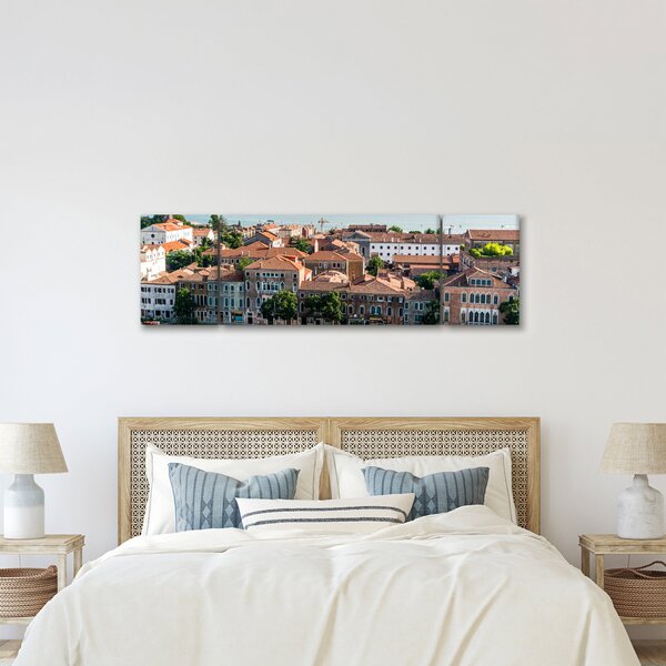 Obraz - Letecký pohled na město (170x50 cm)