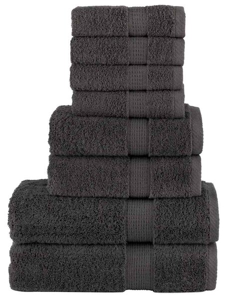 8dílná sada ručníků Premium SOLUND antracitová 600 g/m² 137537