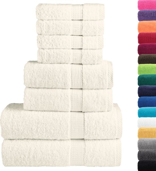 8dílná sada ručníků Premium SOLUND krémová 600 g/m² 137550